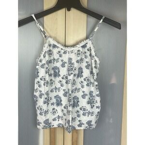 The Prairie by Rachel Ashwell Sz M  Floral Smocked Tank Top Cottagecore Y2K